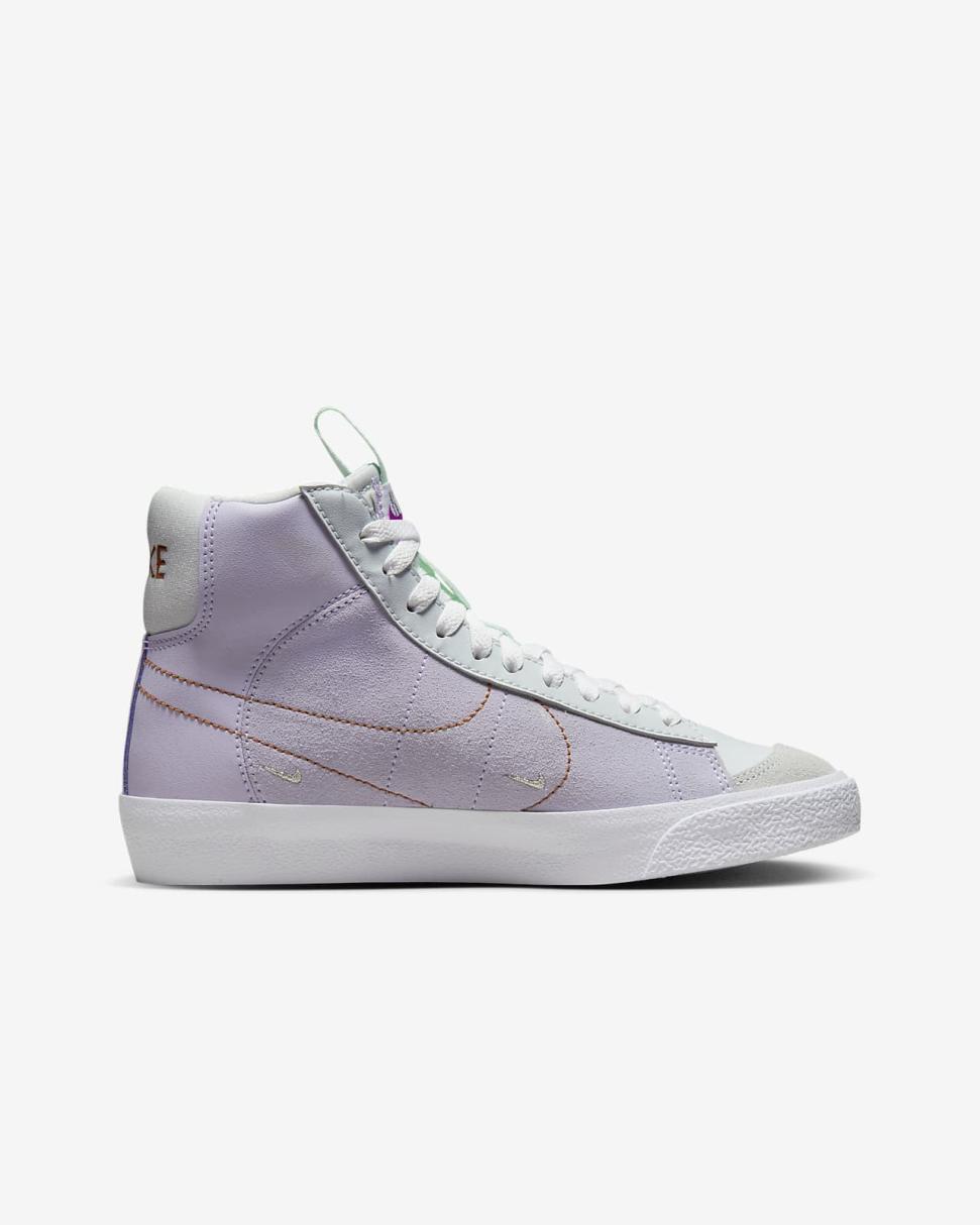 Nike Blazer Mid '77 Dance Barely Grape/Pure Platinum/Violet Frost/Metallic Copper | Kids Nike Dunks & Blazers