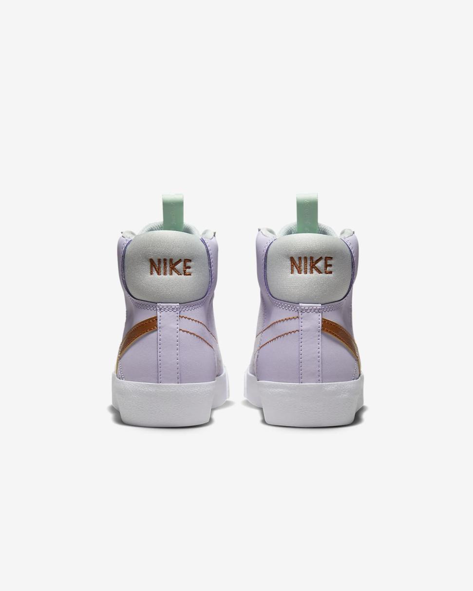 Nike Blazer Mid '77 Dance Barely Grape/Pure Platinum/Violet Frost/Metallic Copper | Kids Nike Dunks & Blazers