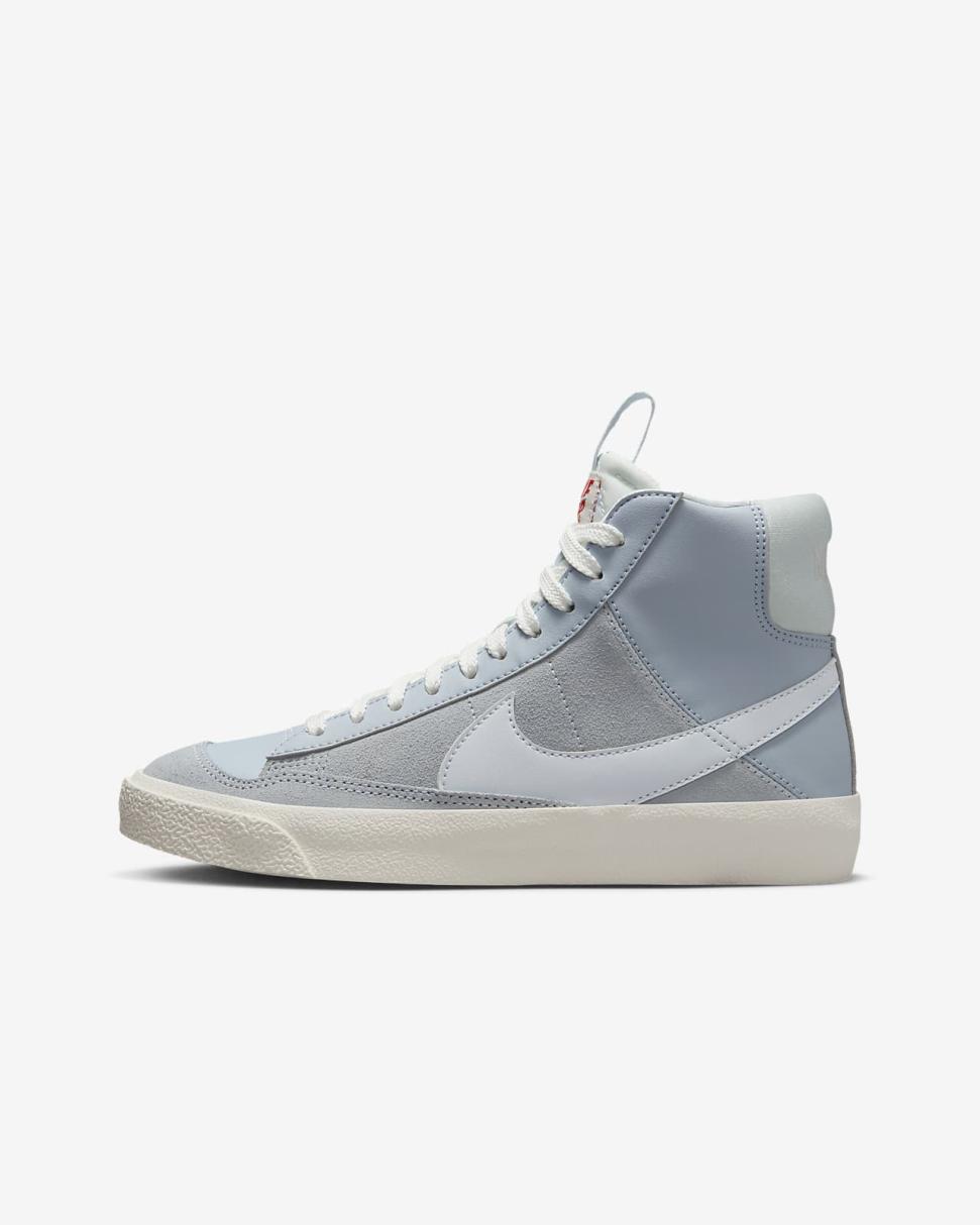 Nike Blazer Mid '77 Dance Blue Whisper/Sail/Black/Football Grey | Kids Nike Dunks & Blazers