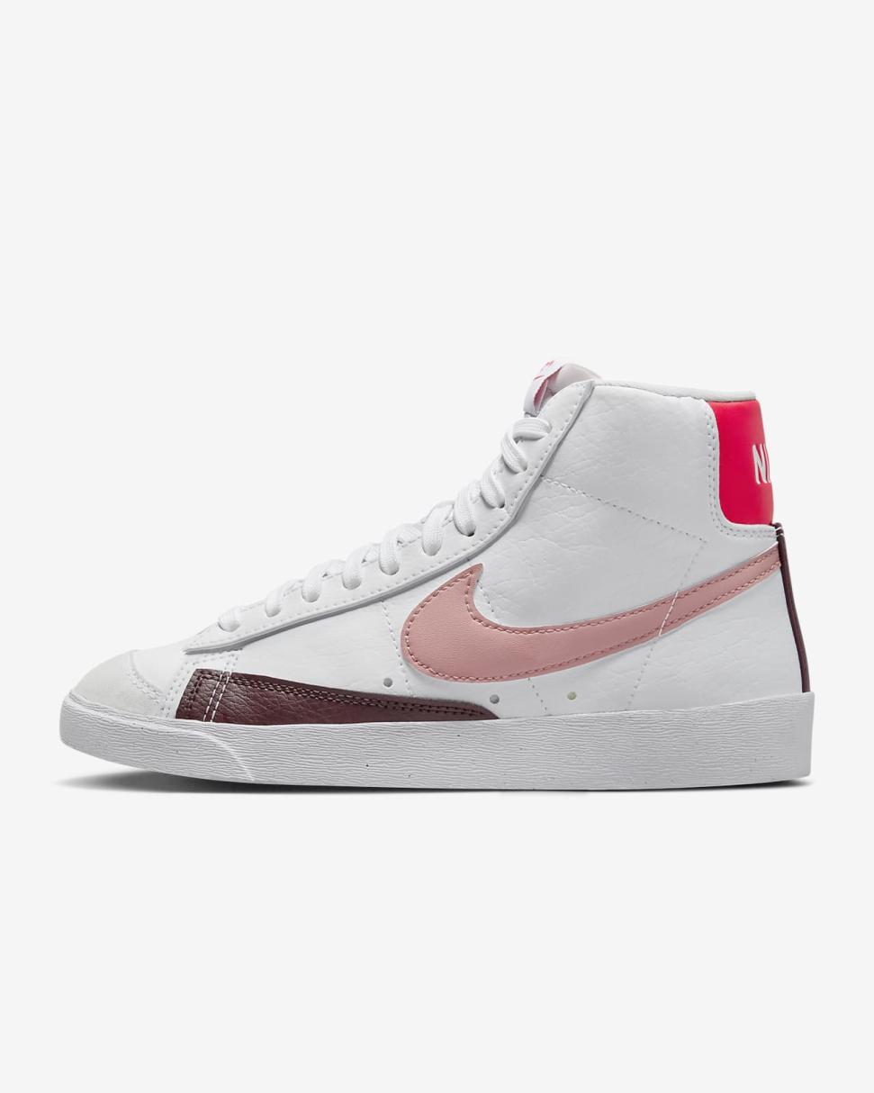 Nike Blazer Mid '77 Next Nature White/Night Maroon/Siren Red/Red Stardust | Womens Nike Lifestyle