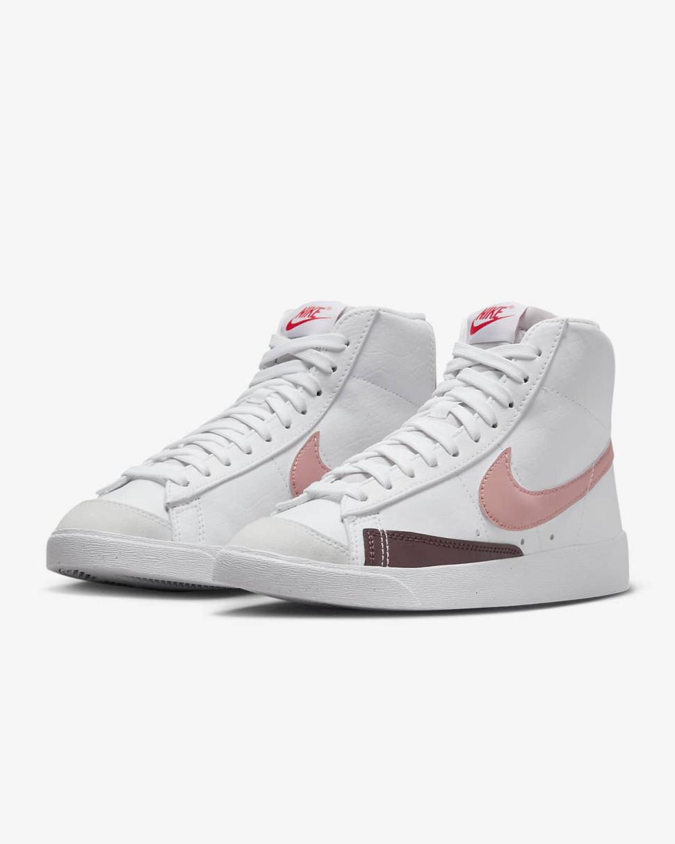 Nike Blazer Mid '77 Next Nature White/Night Maroon/Siren Red/Red Stardust | Womens Nike Lifestyle