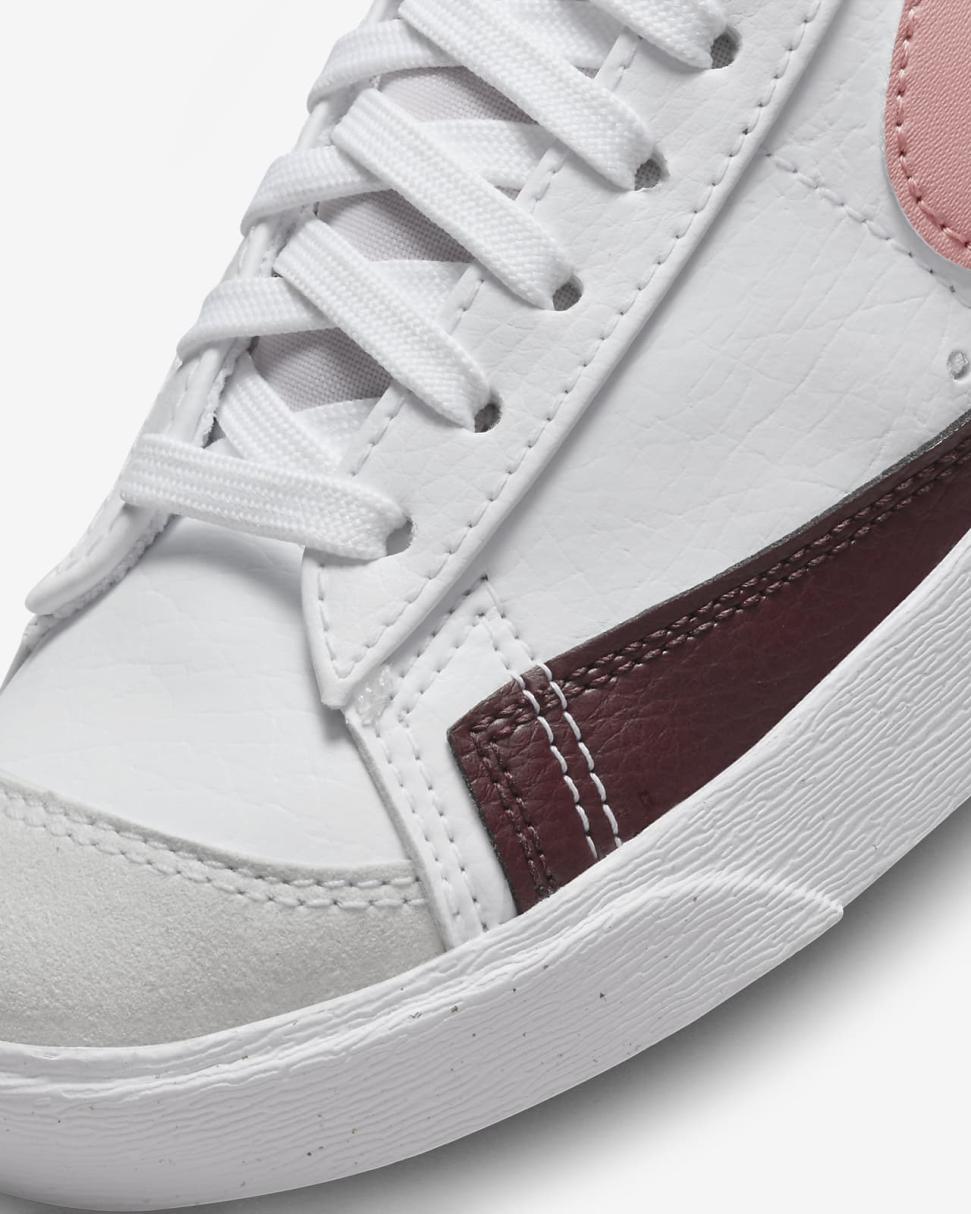 Nike Blazer Mid '77 Next Nature White/Night Maroon/Siren Red/Red Stardust | Womens Nike Lifestyle