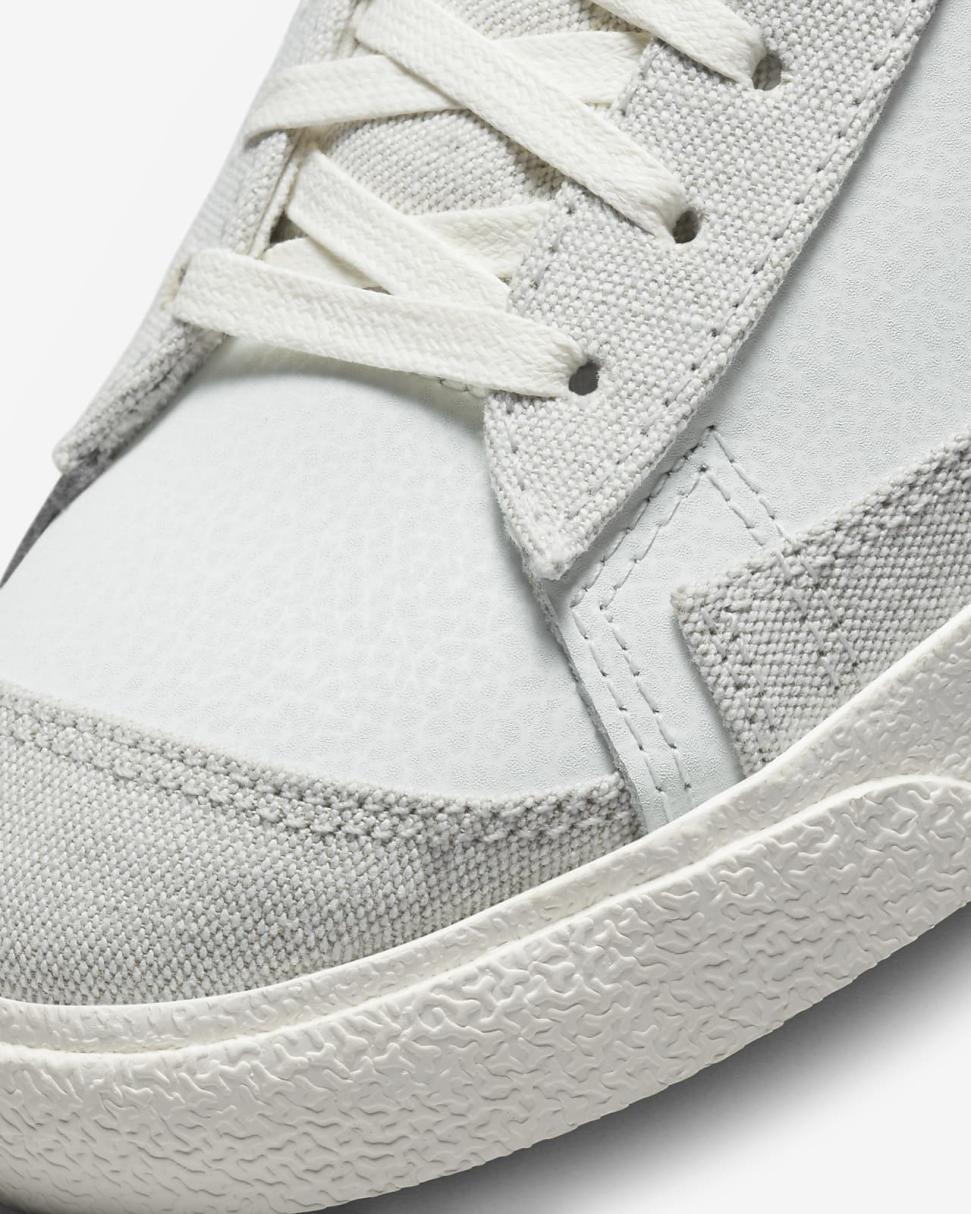 Nike Blazer Mid '77 Vintage Photon Dust/Sail/Safety Orange/Dark Smoke Grey | Mens Nike Lifestyle