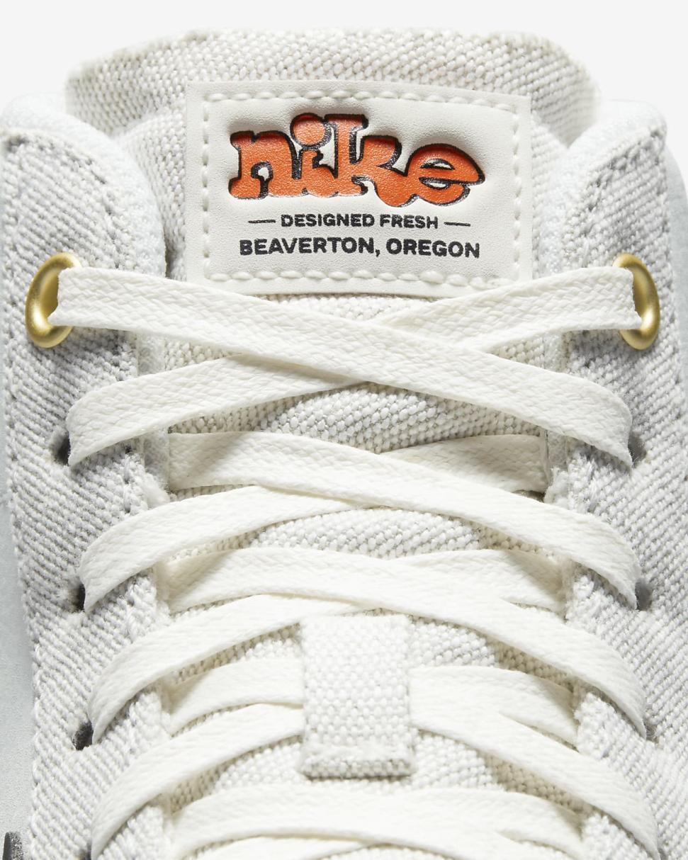 Nike Blazer Mid '77 Vintage Photon Dust/Sail/Safety Orange/Dark Smoke Grey | Mens Nike Lifestyle