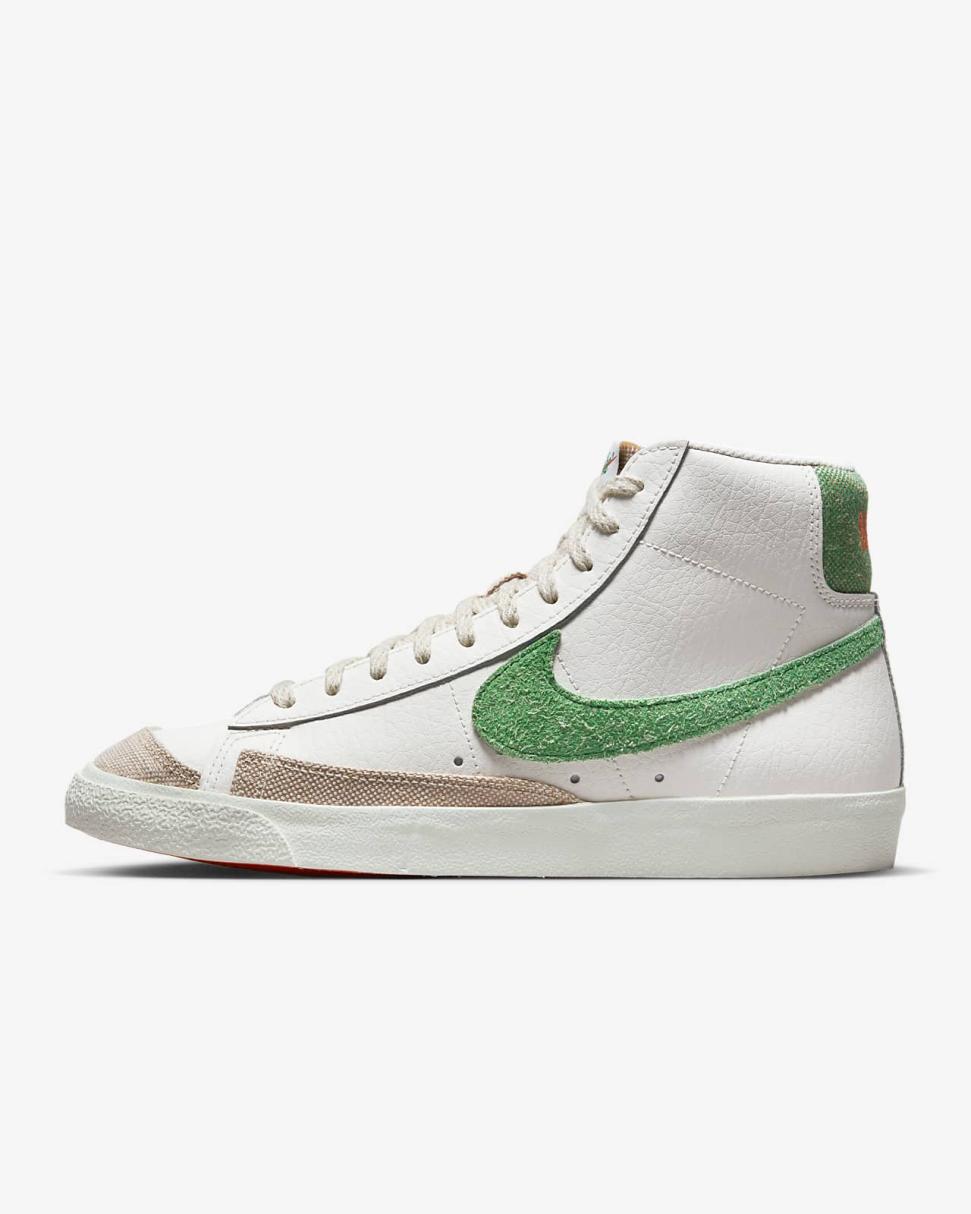 Nike Blazer Mid '77 Vintage Sail/Safety Orange/Black/Stadium Green | Mens Nike Lifestyle