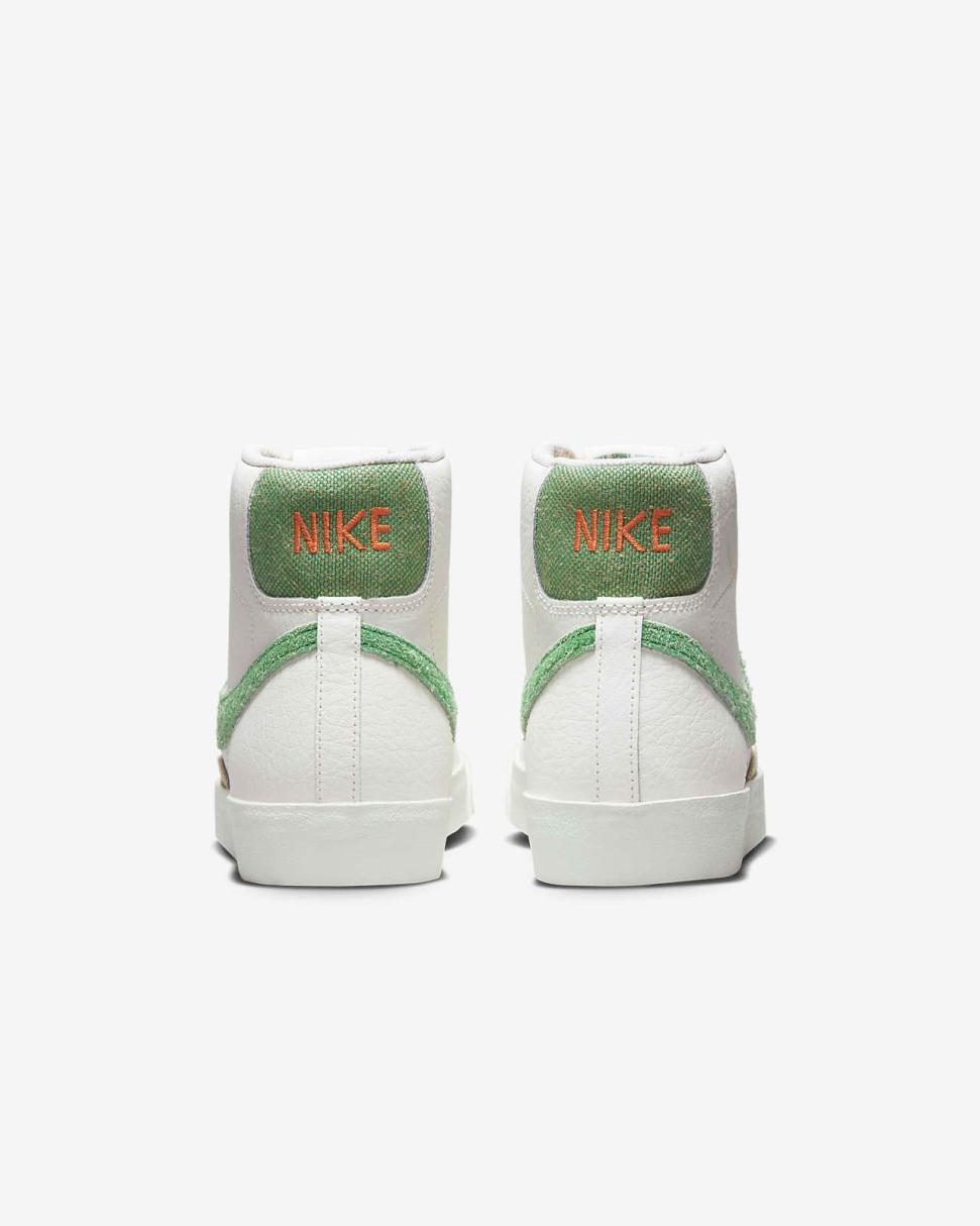 Nike Blazer Mid '77 Vintage Sail/Safety Orange/Black/Stadium Green | Mens Nike Lifestyle