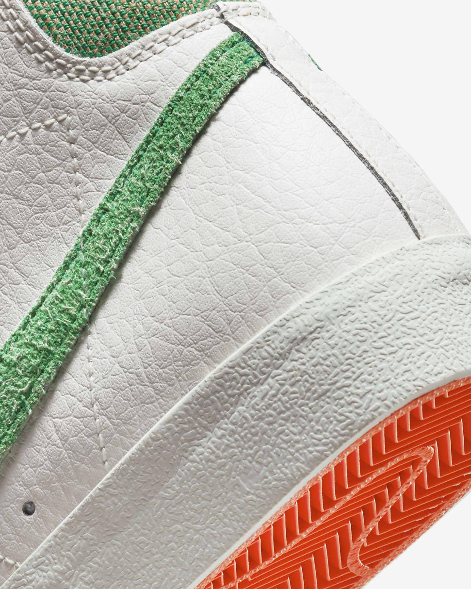 Nike Blazer Mid '77 Vintage Sail/Safety Orange/Black/Stadium Green | Mens Nike Lifestyle