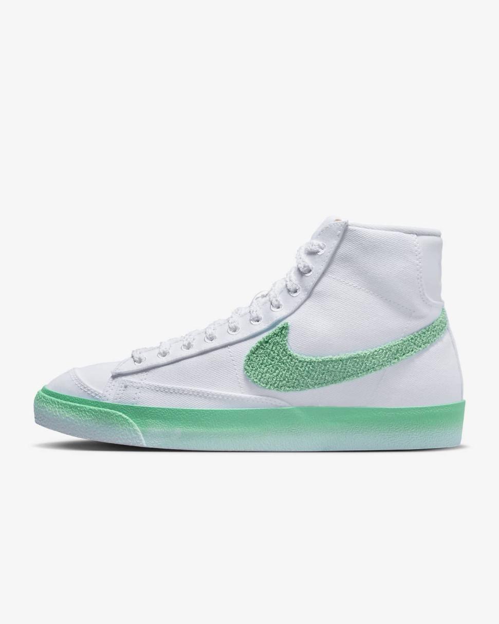 Nike Blazer Mid '77 White/Barely Green/Gum Light Brown/Spring Green | Womens Nike Lifestyle