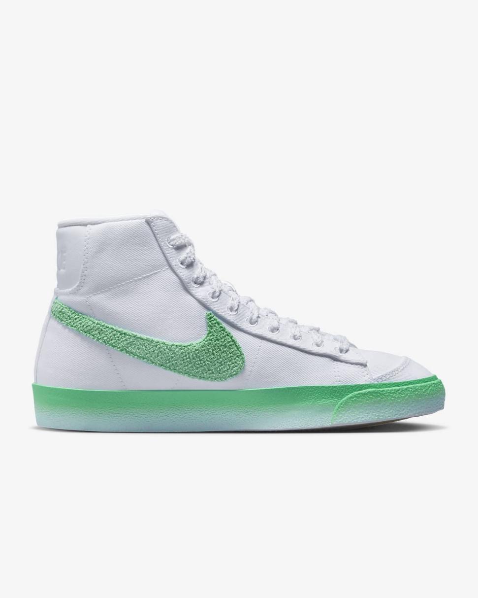 Nike Blazer Mid '77 White/Barely Green/Gum Light Brown/Spring Green | Womens Nike Lifestyle