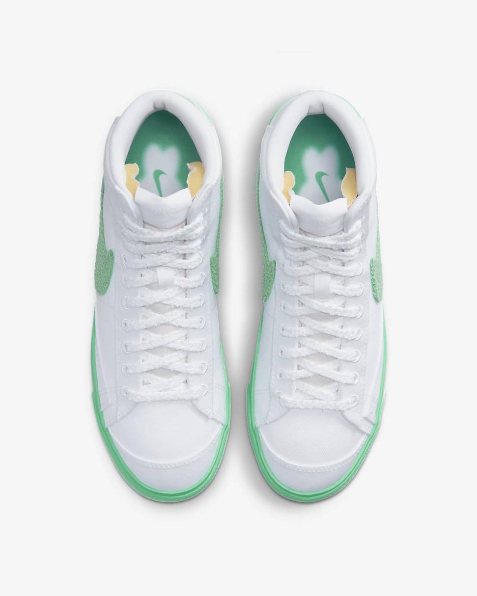 Nike Blazer Mid '77 White/Barely Green/Gum Light Brown/Spring Green | Womens Nike Lifestyle