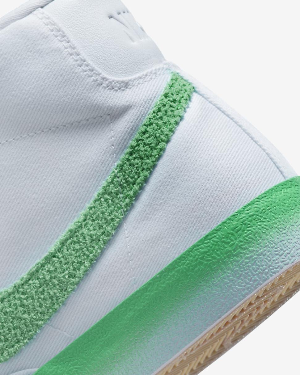 Nike Blazer Mid '77 White/Barely Green/Gum Light Brown/Spring Green | Womens Nike Lifestyle