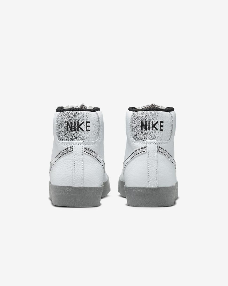 Nike Blazer Mid '77 White/Black/White/Smoke Grey | Mens Nike Lifestyle