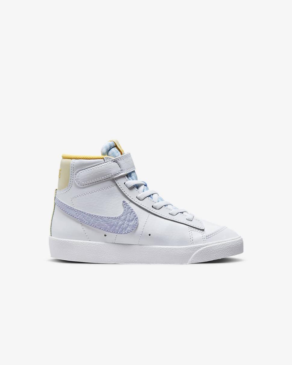 Nike Blazer Mid '77 White/Coconut Milk/Summit White/Oxygen Purple | Kids Nike Dunks & Blazers