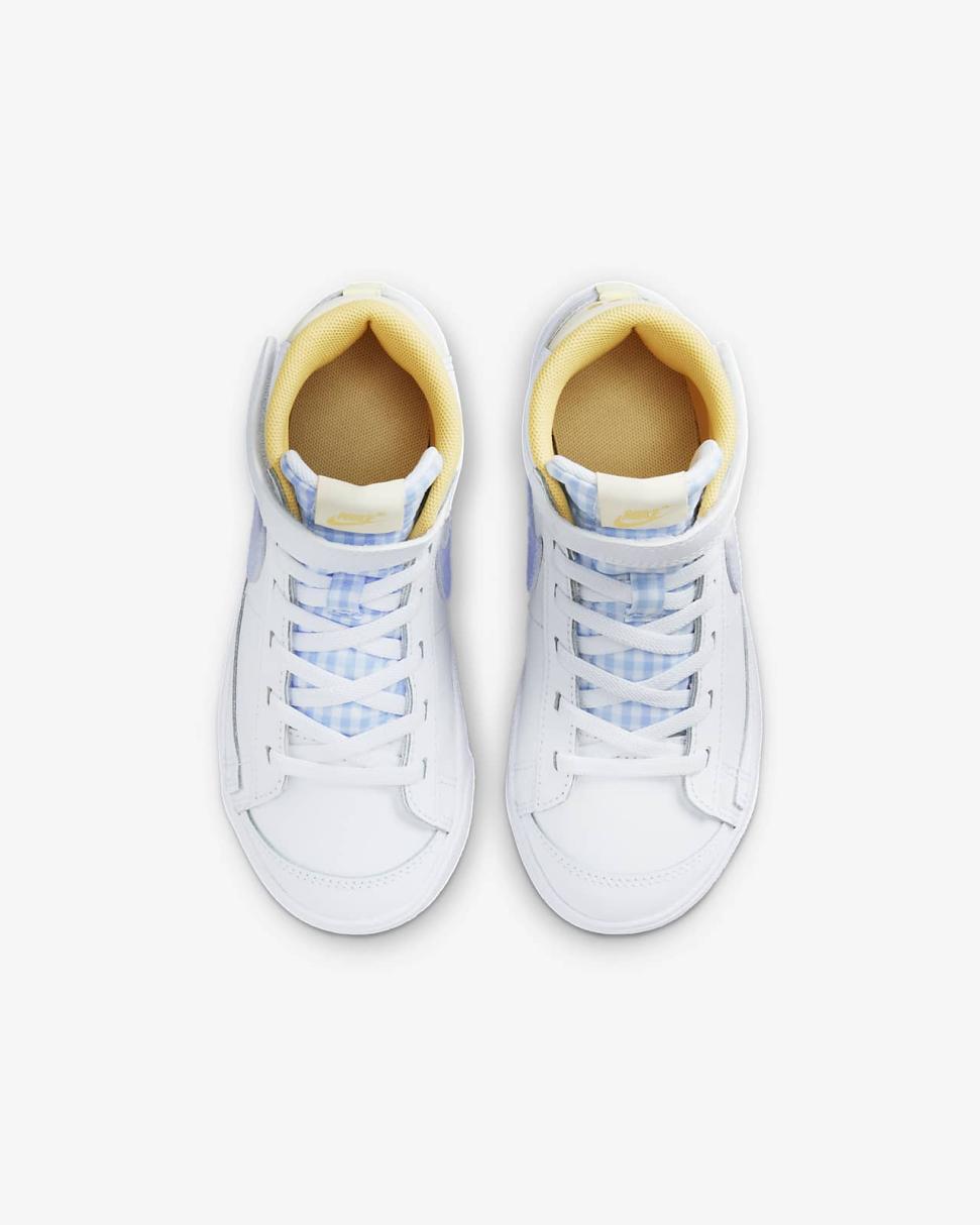 Nike Blazer Mid '77 White/Coconut Milk/Summit White/Oxygen Purple | Kids Nike Dunks & Blazers