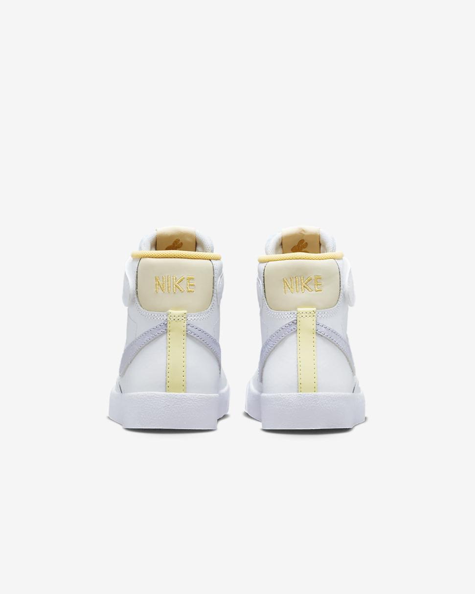Nike Blazer Mid '77 White/Coconut Milk/Summit White/Oxygen Purple | Kids Nike Dunks & Blazers