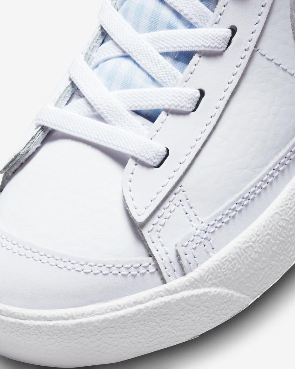 Nike Blazer Mid '77 White/Coconut Milk/Summit White/Oxygen Purple | Kids Nike Dunks & Blazers