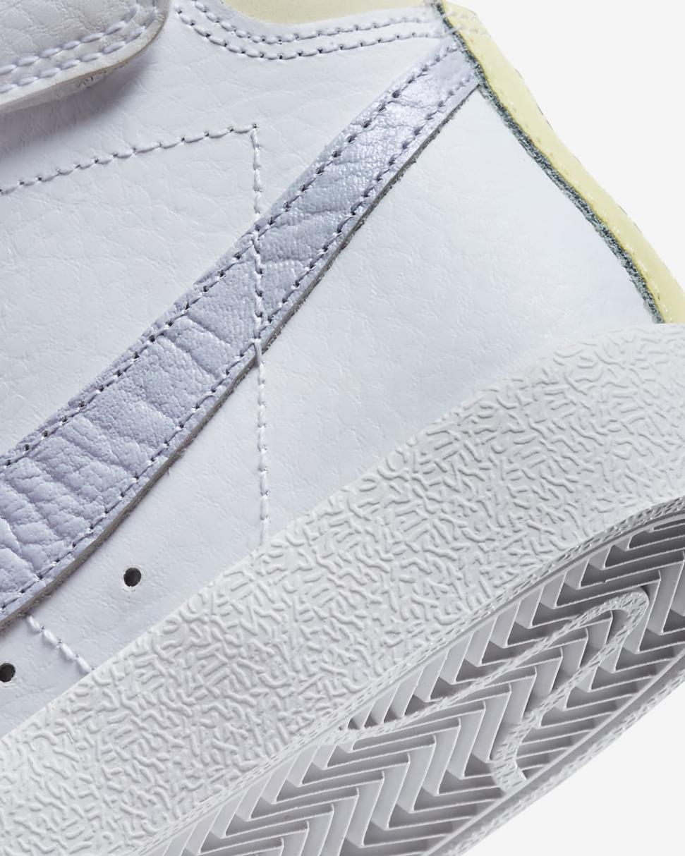 Nike Blazer Mid '77 White/Coconut Milk/Summit White/Oxygen Purple | Kids Nike Dunks & Blazers