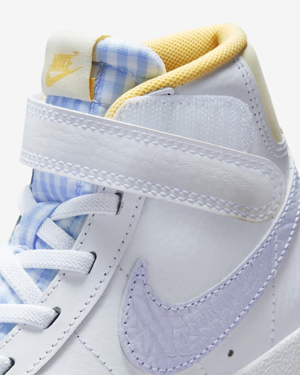 Nike Blazer Mid '77 White/Coconut Milk/Summit White/Oxygen Purple | Kids Nike Dunks & Blazers