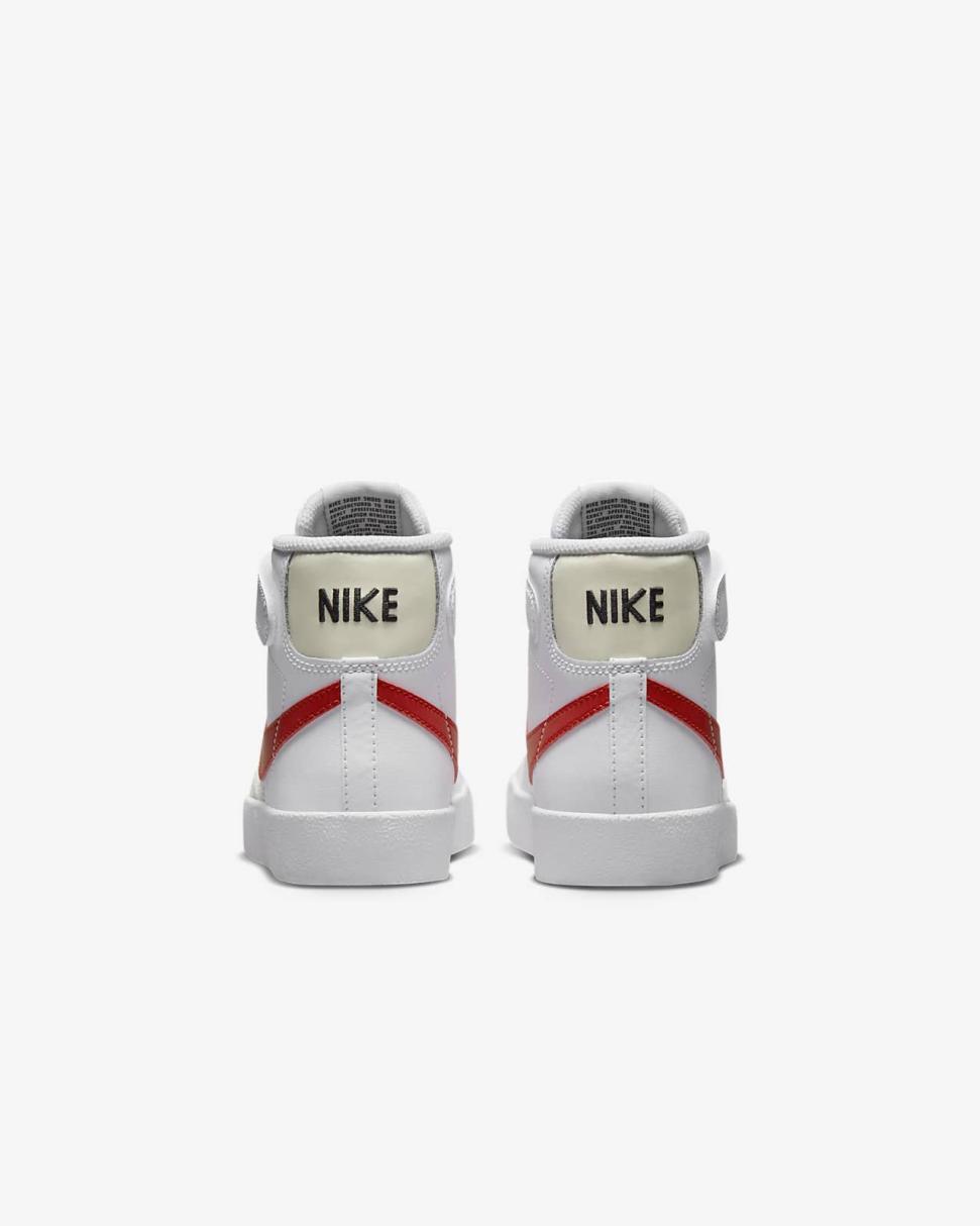 Nike Blazer Mid '77 White/Coconut Milk/White/Picante Red | Kids Nike First Day Kicks