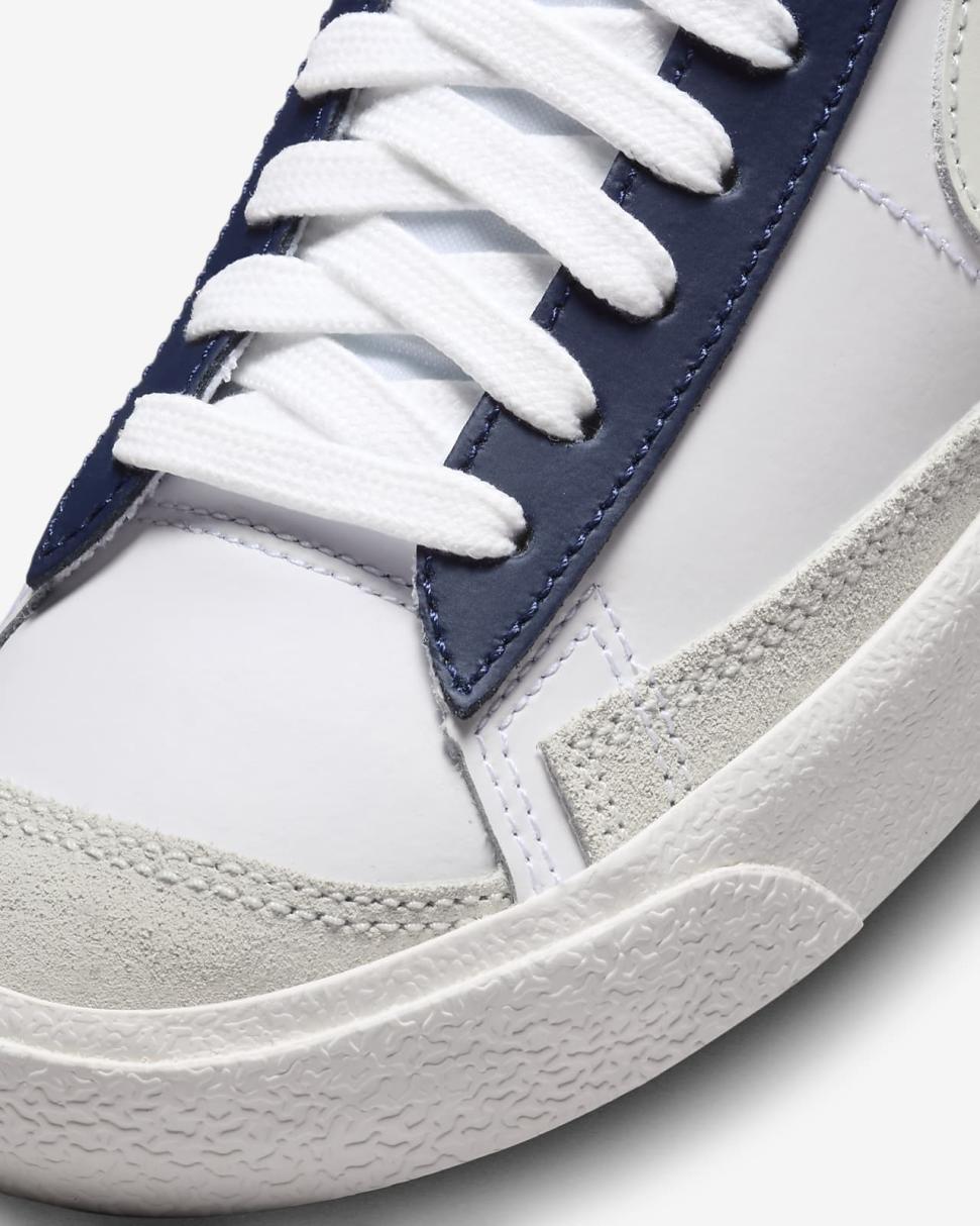 Nike Blazer Mid '77 White/Midnight Navy/Safety Orange/Polar | Kids Nike Tween Collection