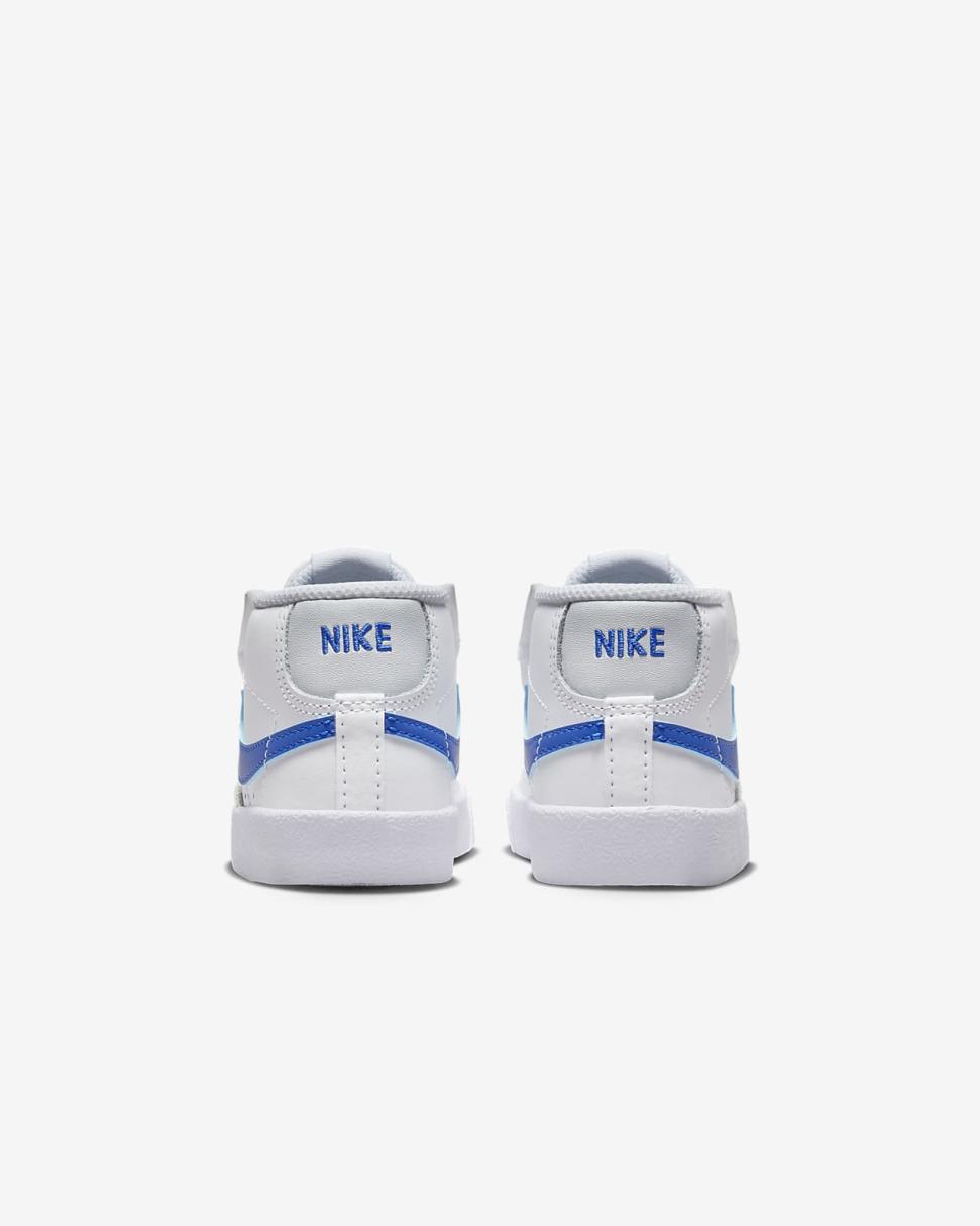 Nike Blazer Mid '77 White/Pure Platinum/Game Royal | Kids Nike First Day Kicks