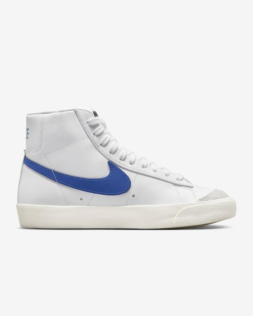 Nike Blazer Mid '77 White/Sail/Black/Game Royal | Womens Nike First Day Kicks