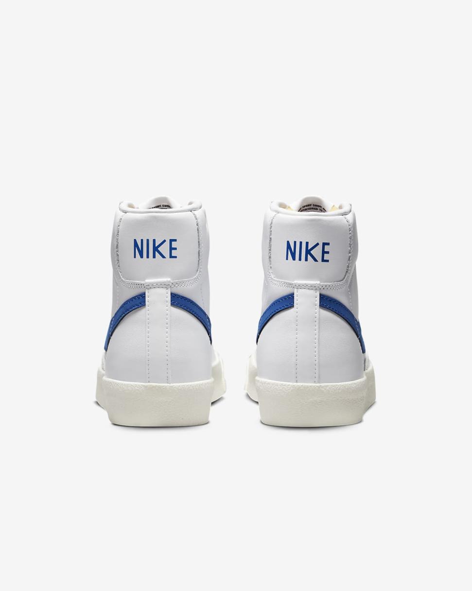 Nike Blazer Mid '77 White/Sail/Black/Game Royal | Womens Nike First Day Kicks