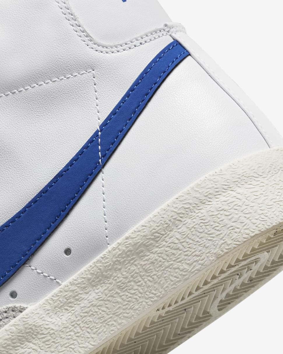 Nike Blazer Mid '77 White/Sail/Black/Game Royal | Womens Nike First Day Kicks
