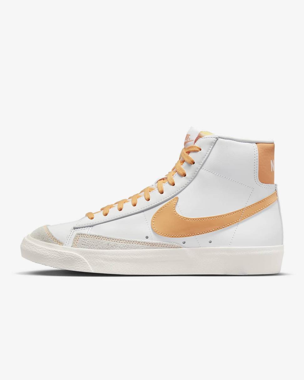 Nike Blazer Mid '77 White/Sail/Gum Medium Brown/Peach Cream | Womens Nike Lifestyle