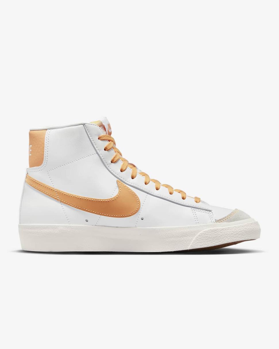 Nike Blazer Mid '77 White/Sail/Gum Medium Brown/Peach Cream | Womens Nike Lifestyle