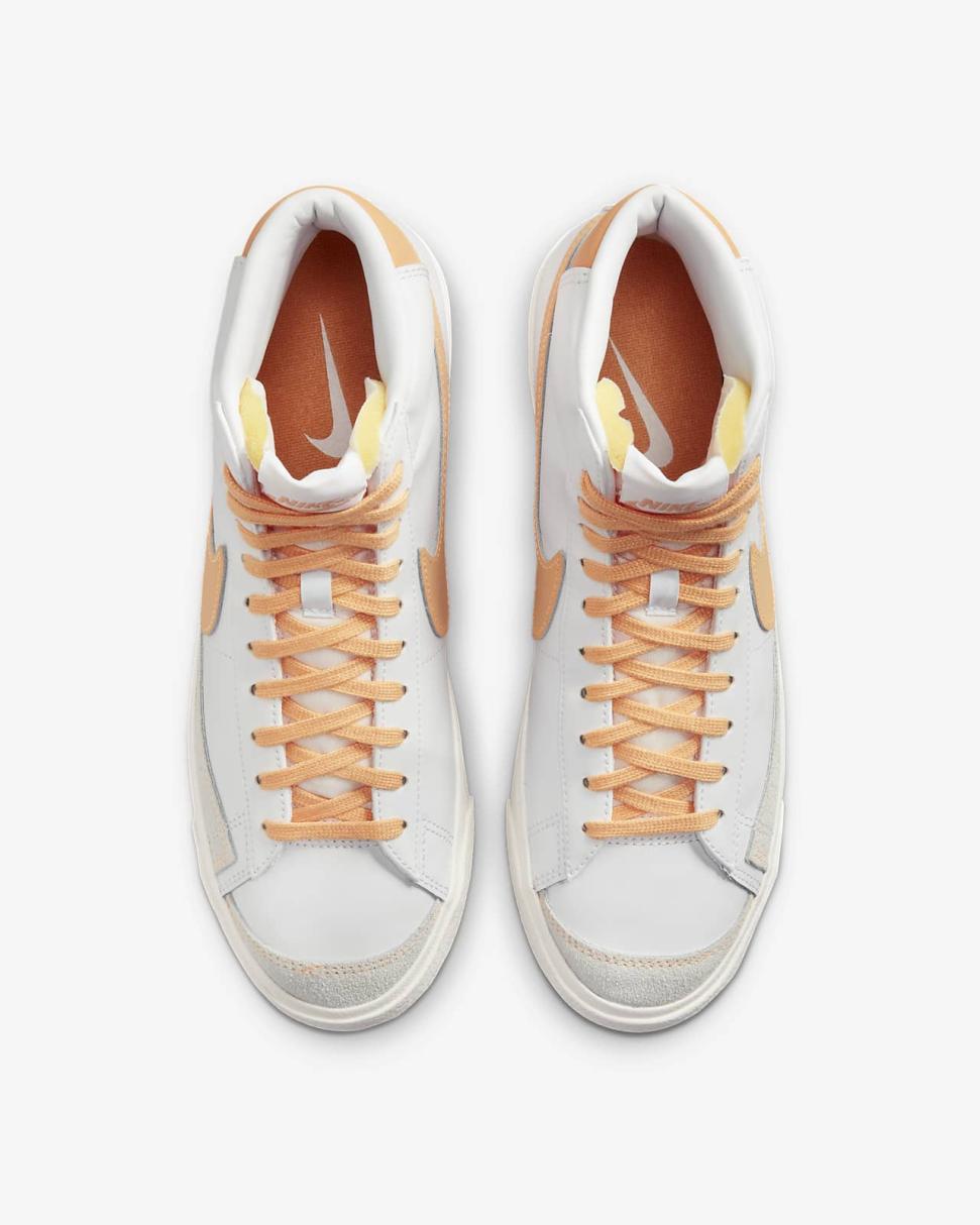 Nike Blazer Mid '77 White/Sail/Gum Medium Brown/Peach Cream | Womens Nike Lifestyle