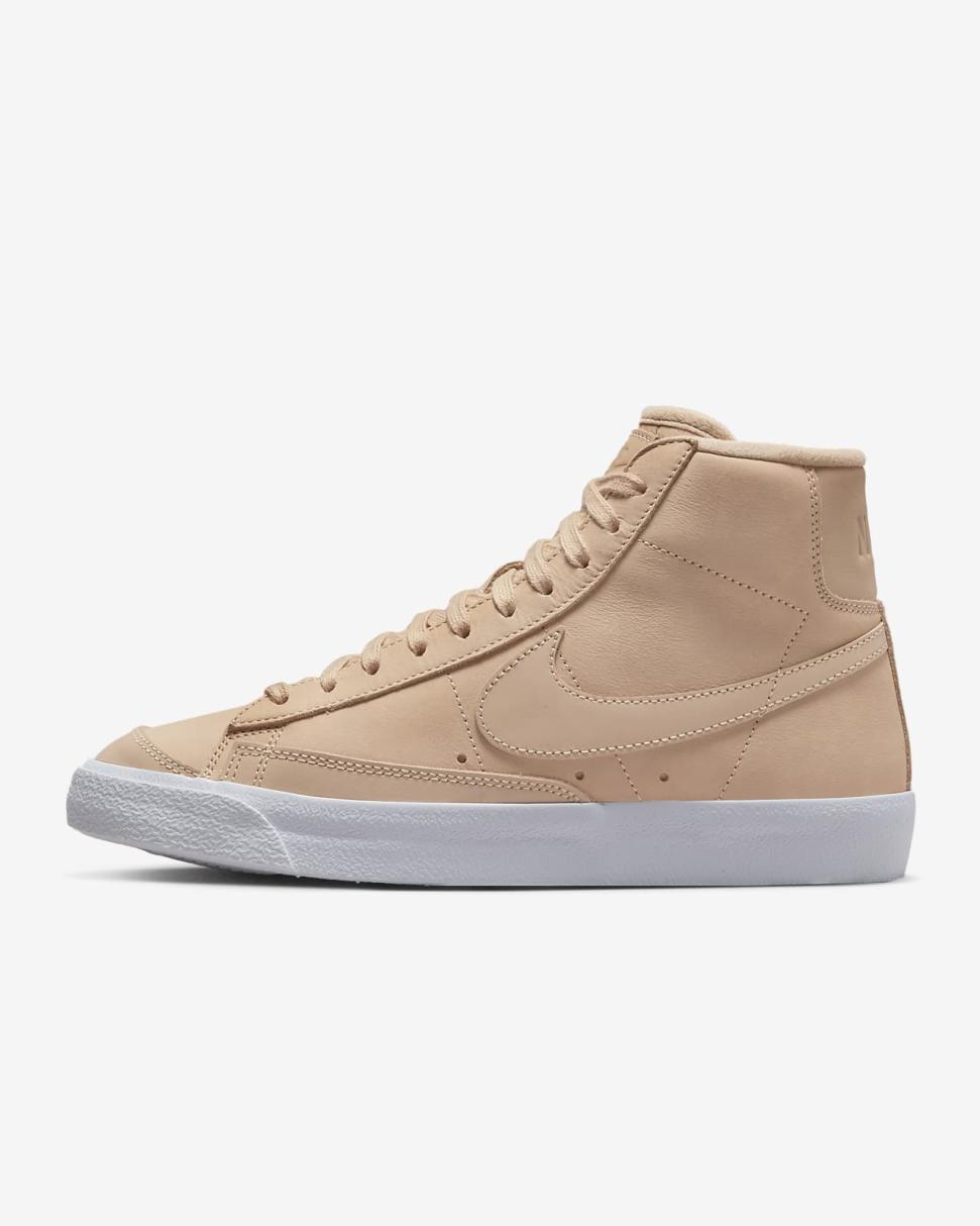 Nike Blazer Mid Premium Vachetta Tan/White/Vachetta Tan | Womens Nike Lifestyle