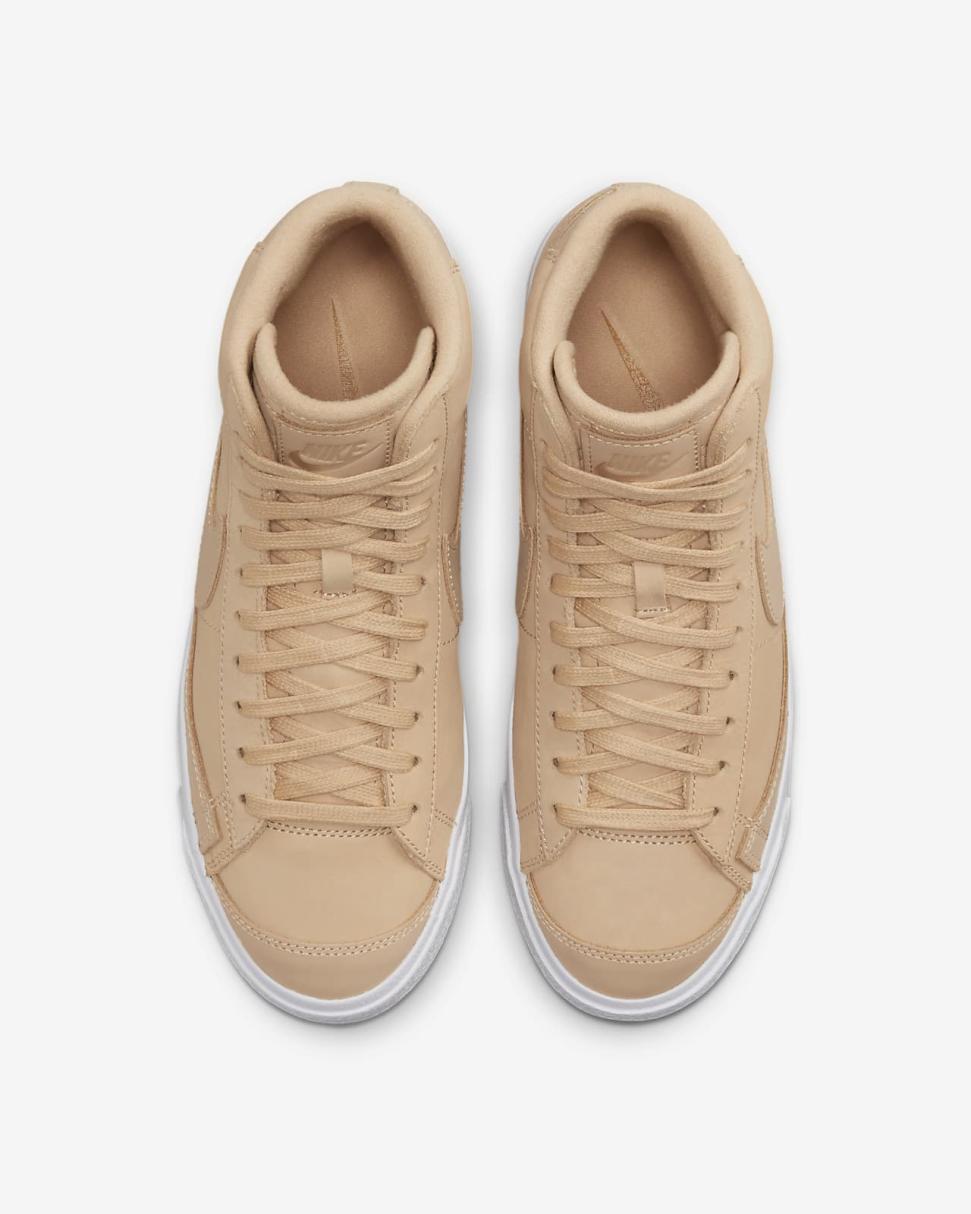 Nike Blazer Mid Premium Vachetta Tan/White/Vachetta Tan | Womens Nike Lifestyle