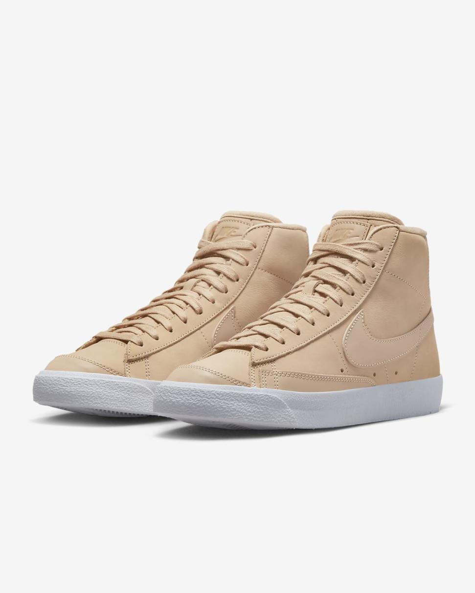 Nike Blazer Mid Premium Vachetta Tan/White/Vachetta Tan | Womens Nike Lifestyle