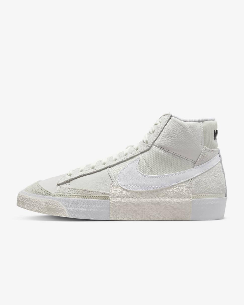 Nike Blazer Mid Pro Club Light Bone/Phantom/Summit White/White | Mens Nike First Day Kicks