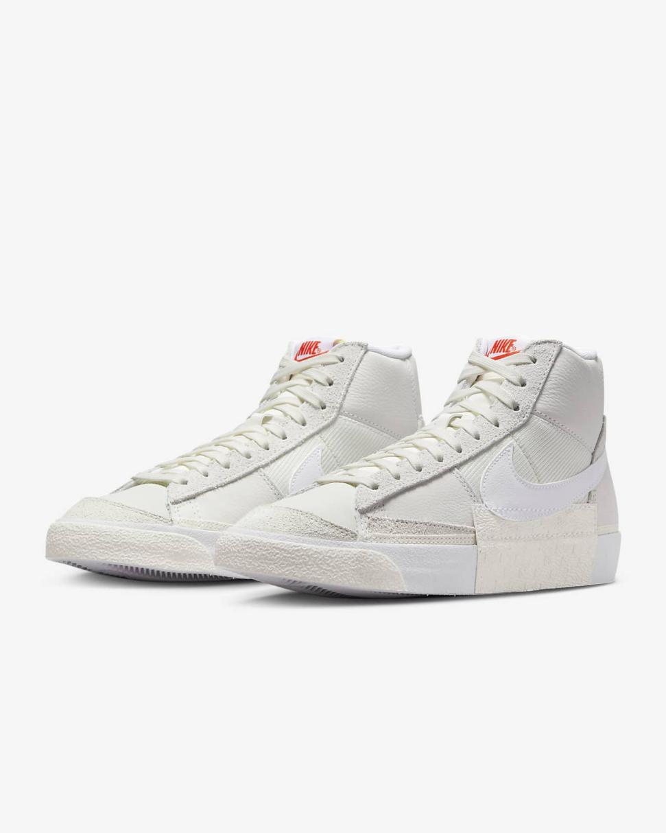 Nike Blazer Mid Pro Club Light Bone/Phantom/Summit White/White | Mens Nike First Day Kicks