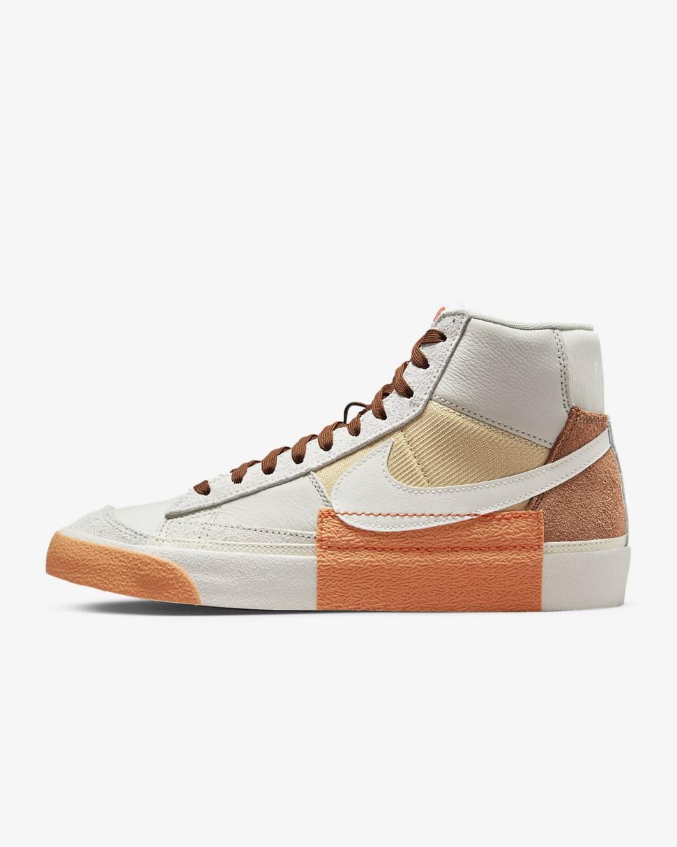 Nike Blazer Mid Pro Club Light Bone/Sesame/Pecan/Sail | Mens Nike First Day Kicks