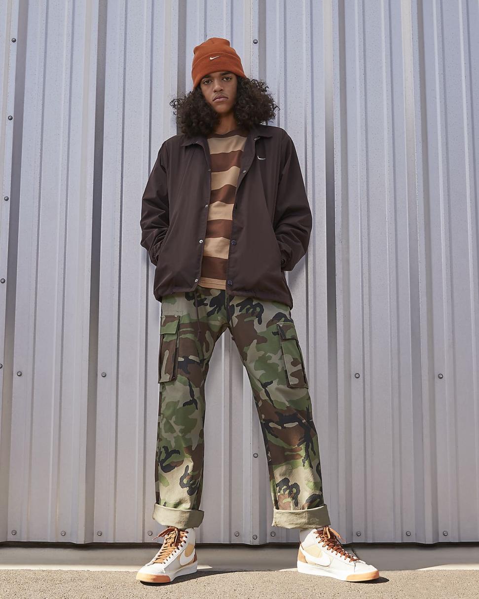 Nike Blazer Mid Pro Club Light Bone/Sesame/Pecan/Sail | Mens Nike First Day Kicks