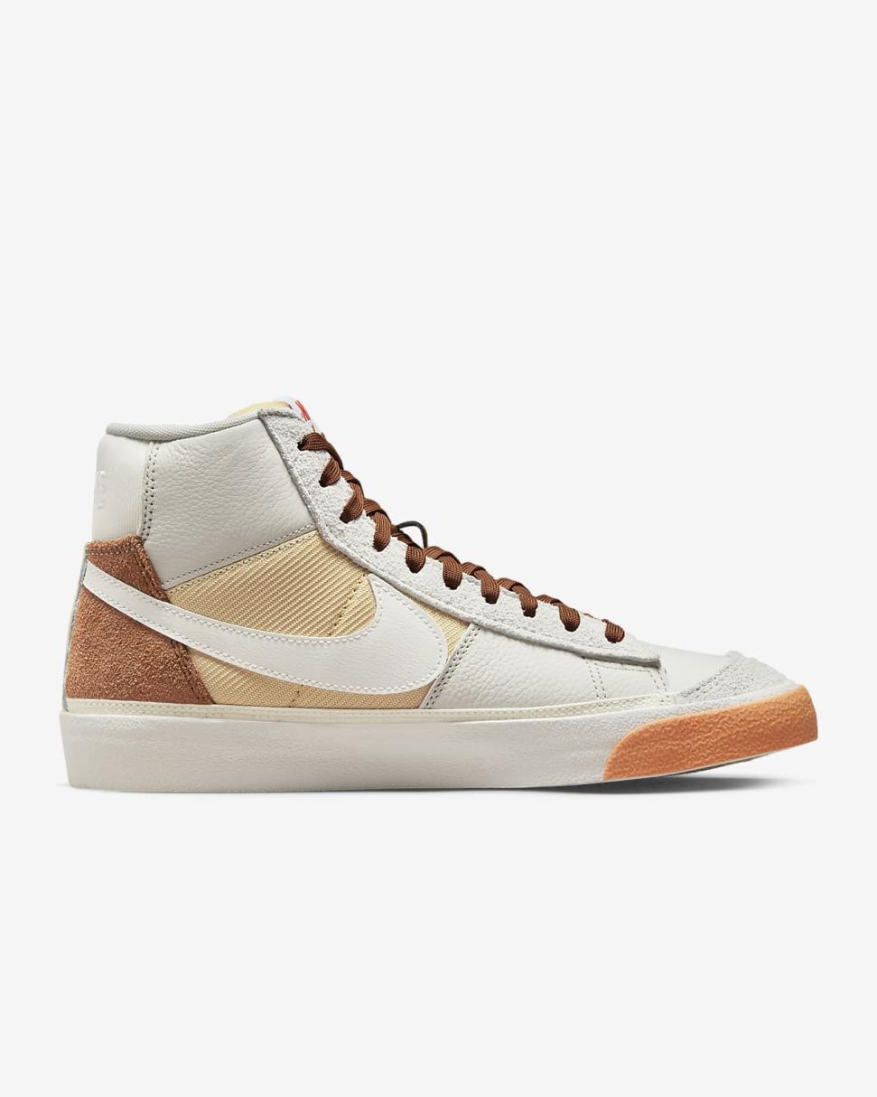Nike Blazer Mid Pro Club Light Bone/Sesame/Pecan/Sail | Mens Nike First Day Kicks