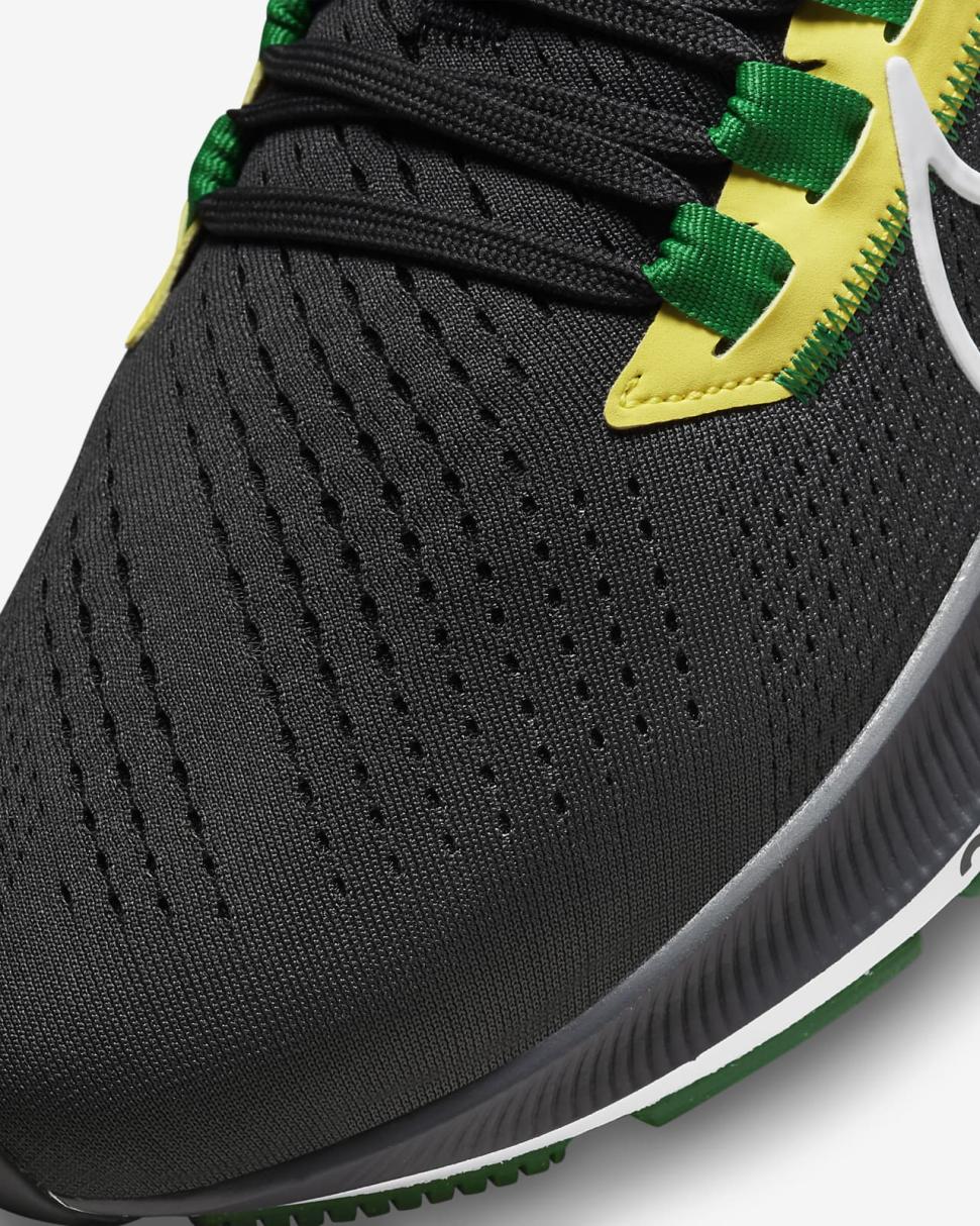Nike College Pegasus 38 (Oregon) Anthracite/Apple Green/Yellow Strike/White | Mens Nike Running