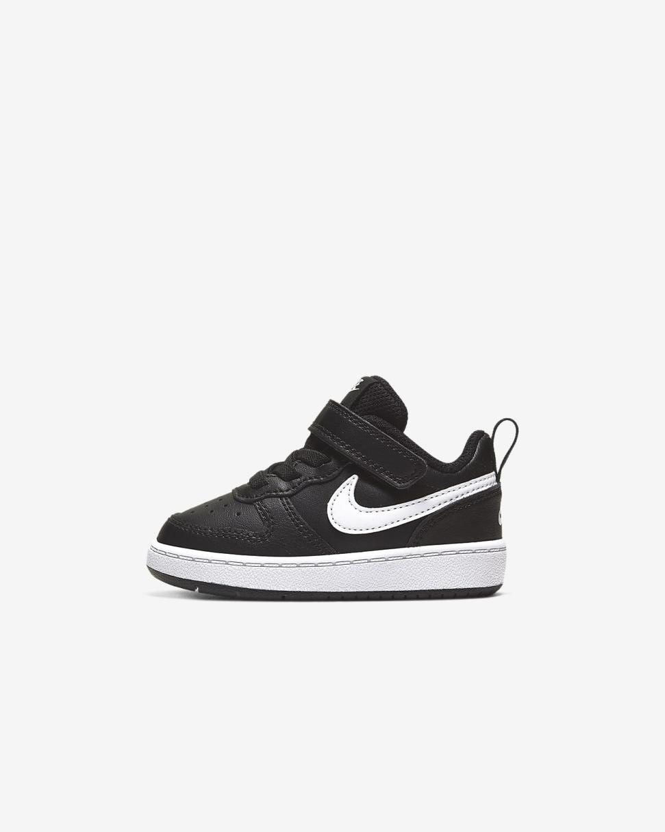 Nike Court Borough Low 2 Black/White | Kids Nike Lifestyle