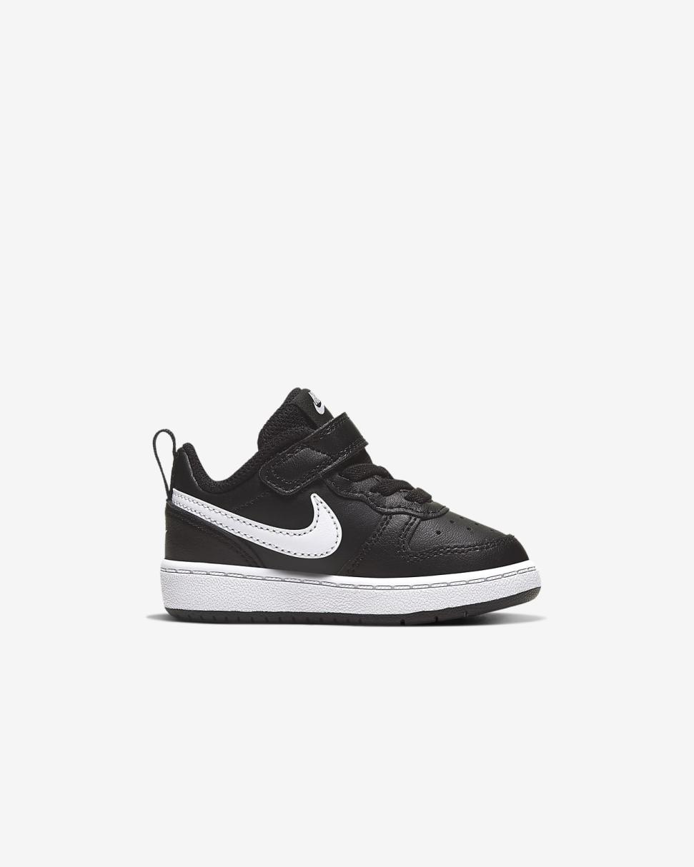 Nike Court Borough Low 2 Black/White | Kids Nike Lifestyle