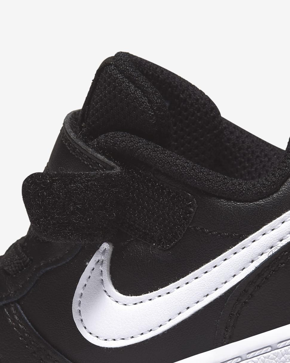 Nike Court Borough Low 2 Black/White | Kids Nike Lifestyle