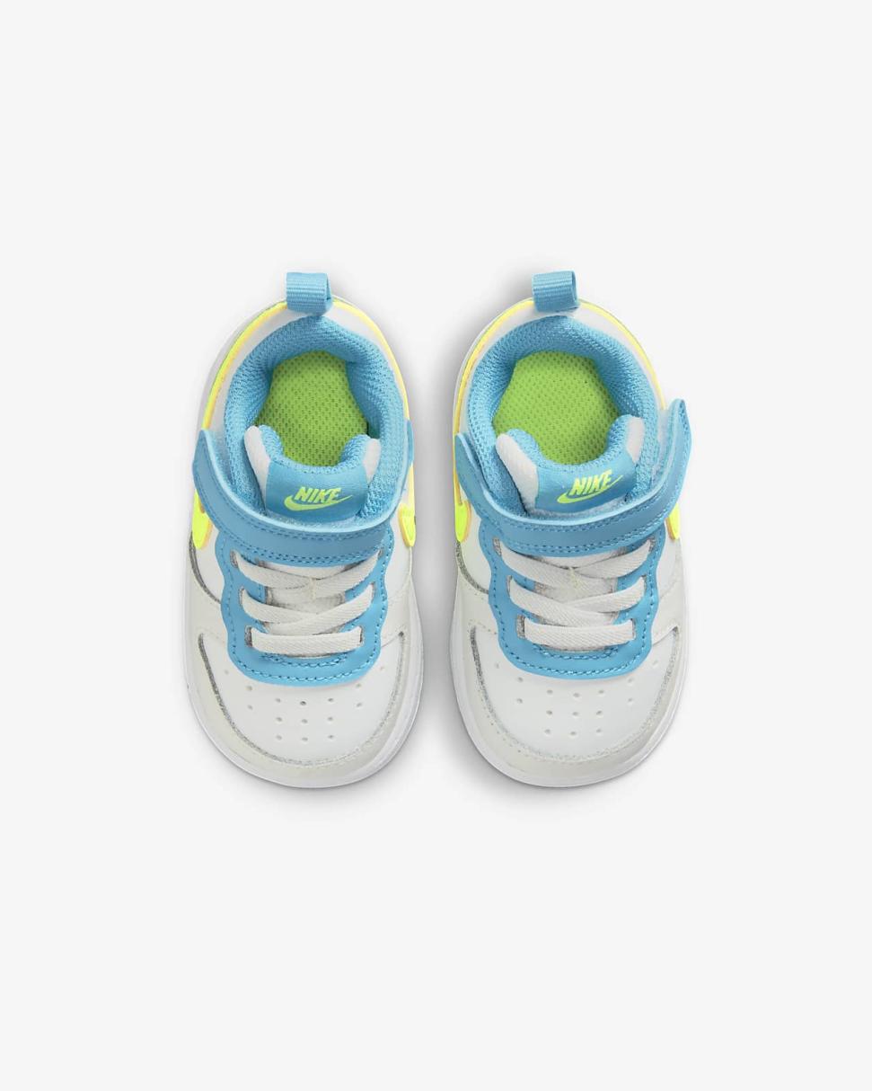 Nike Court Borough Low 2 Summit White/Baltic Blue/Volt | Kids Nike Lifestyle
