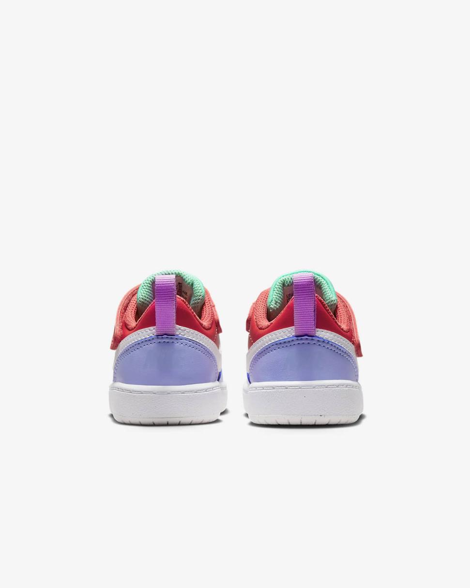 Nike Court Borough Low Recraft Cobalt Bliss/Track Red/Emerald Rise/White | Kids Nike First Day Kicks