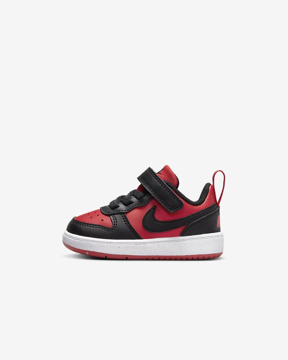 Nike Court Borough Low Recraft University Red/White/Black | Kids Nike First Day Kicks