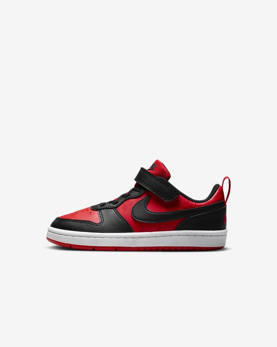 Nike Court Borough Low Recraft University Red/White/Black | Kids Nike Lifestyle
