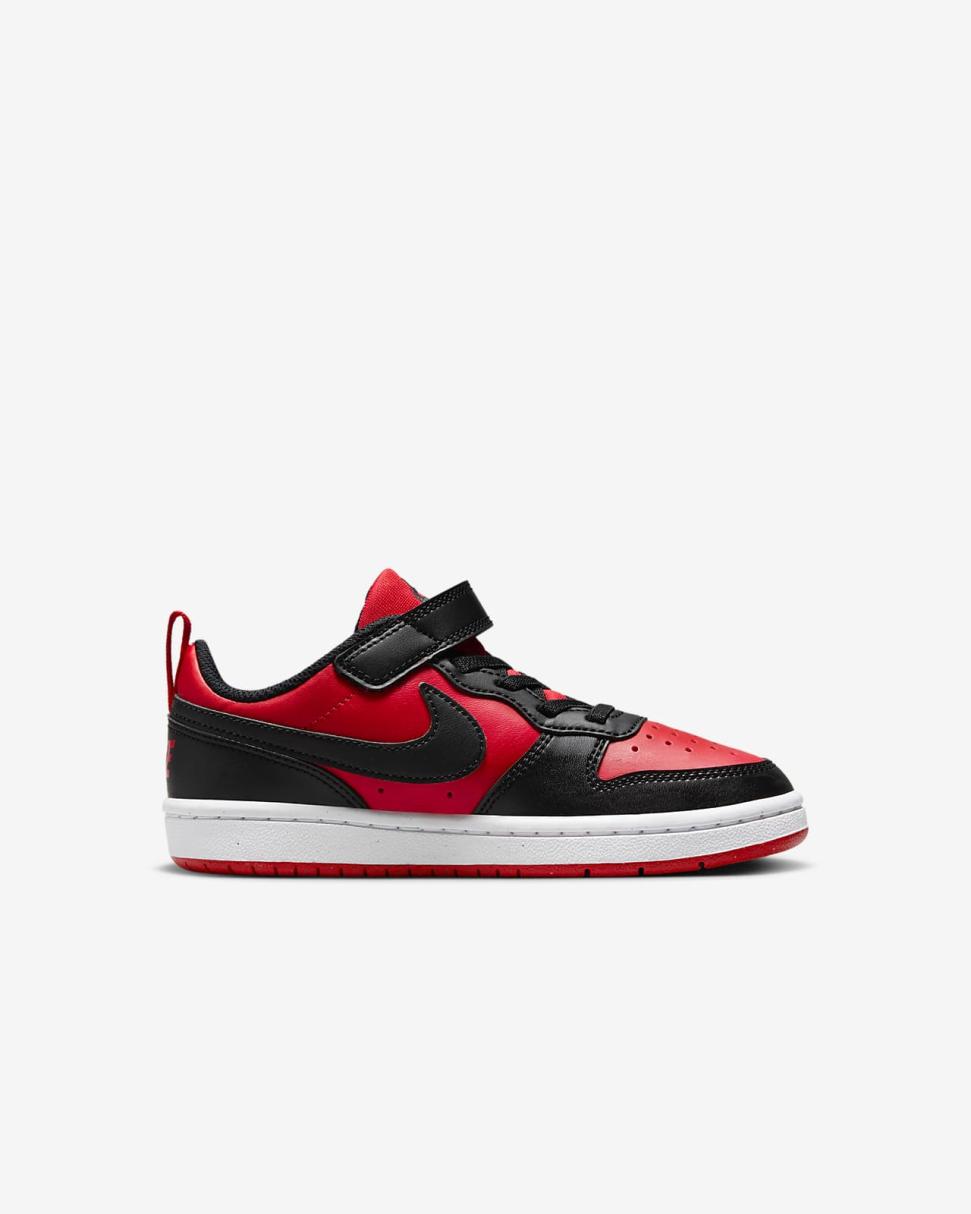 Nike Court Borough Low Recraft University Red/White/Black | Kids Nike Lifestyle