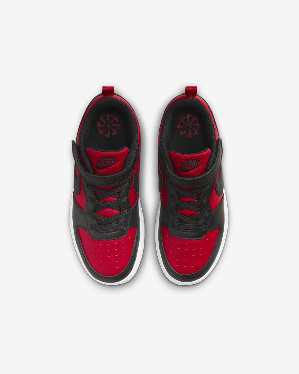 Nike Court Borough Low Recraft University Red/White/Black | Kids Nike Lifestyle