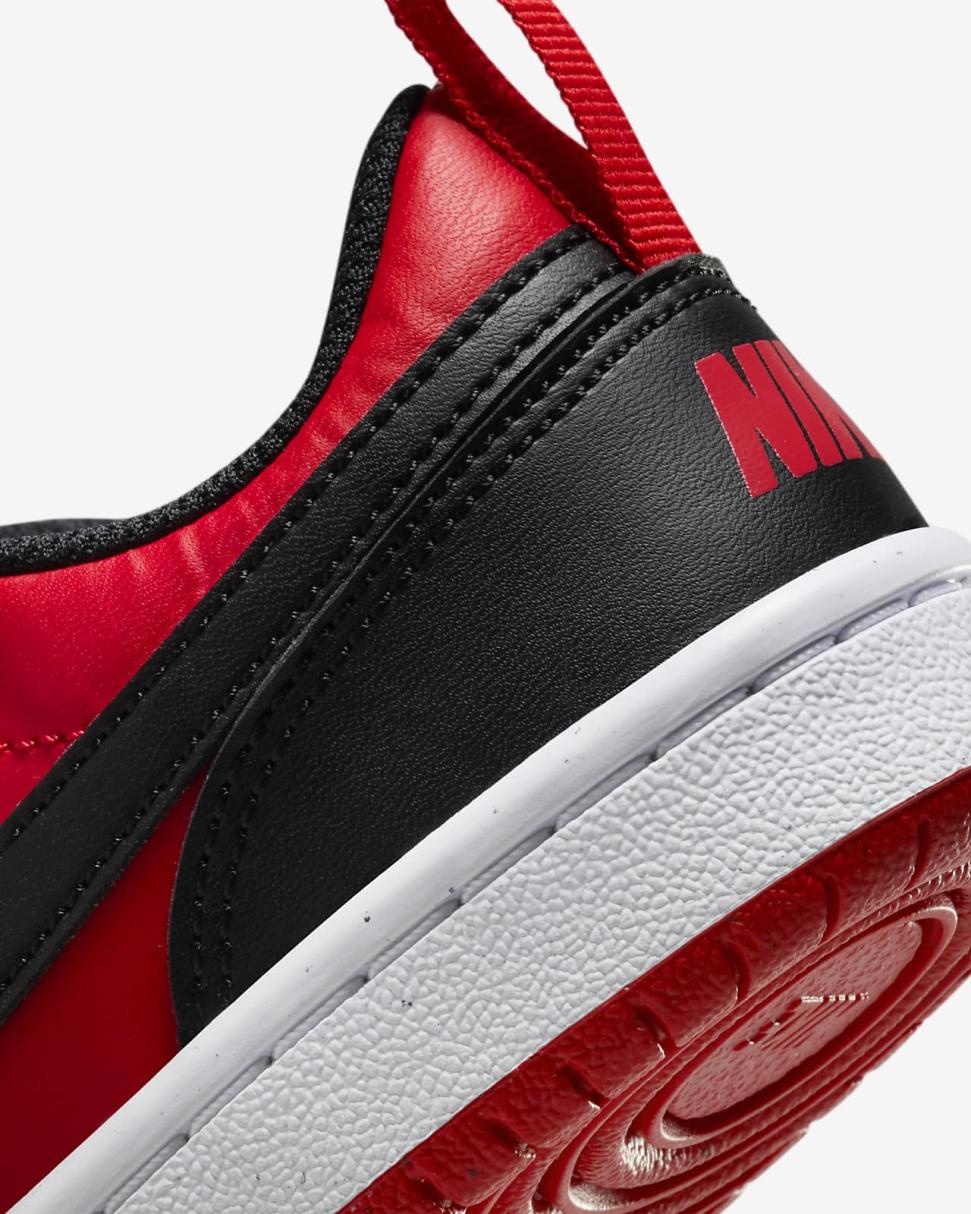 Nike Court Borough Low Recraft University Red/White/Black | Kids Nike Lifestyle